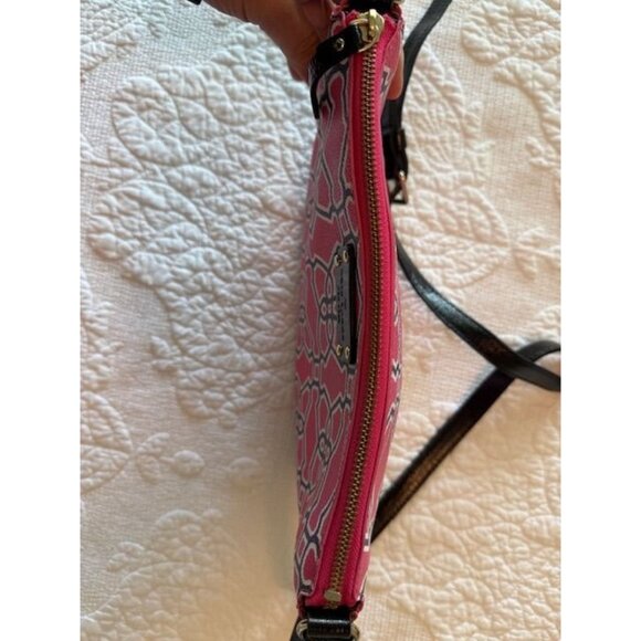 Kate Spade New York Pink & Purple Chrissy Moroccan Market Bag With Black Adjusta - Picture 8 of 14
